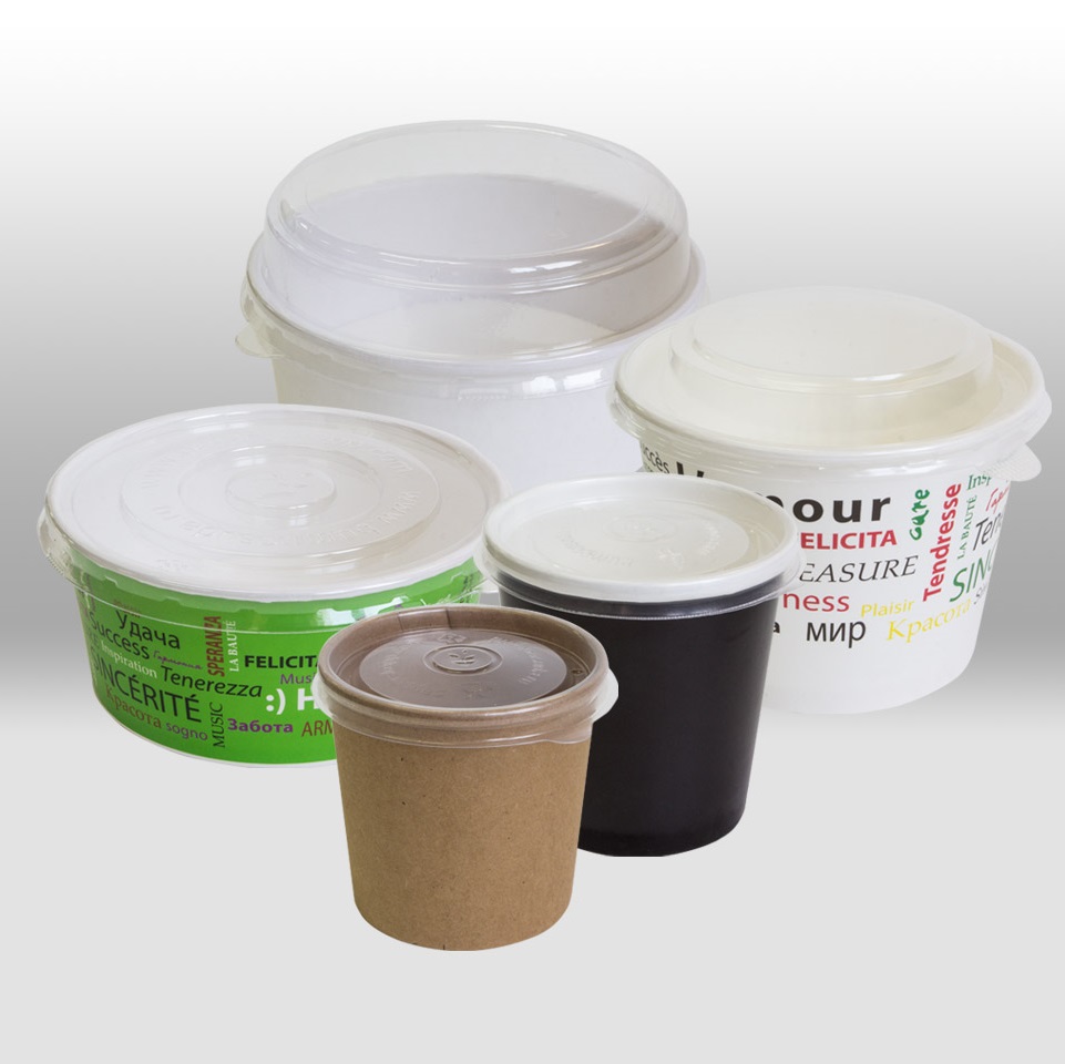 Lids for paper containers by Papperskopp